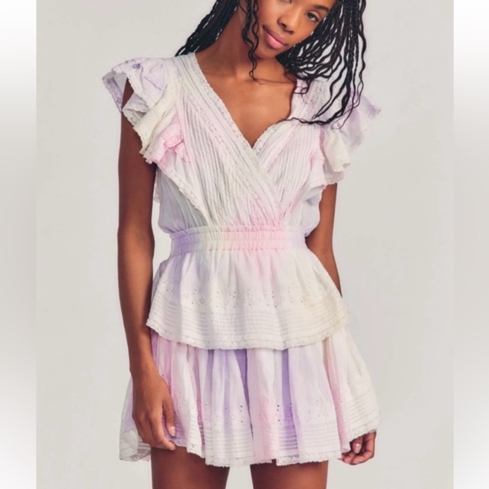 LoveShackFancy Gwen Rainbow Dress Size Small